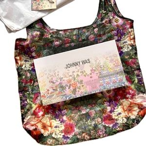 Johnny Was Reusable Tote, Box, and Tassle